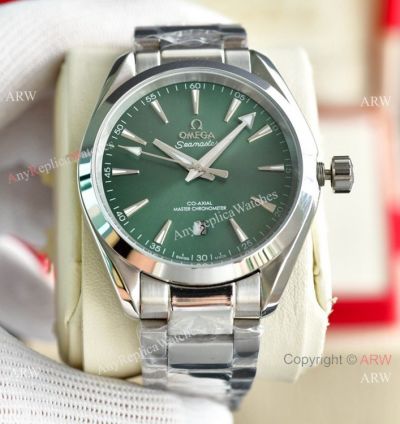 Replica Omega Seamaster Aqua Terra new Olive Green Dial Watch